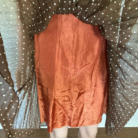 Vintage 60s Womens‎ Brown Polka Dot Mini Dress // Size Small - Picture 6 of 7